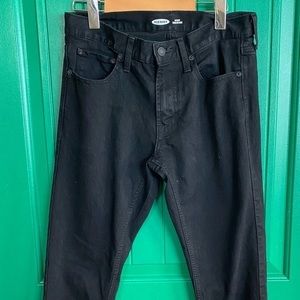 Old Navy Men’s skinny built in flex black jeans